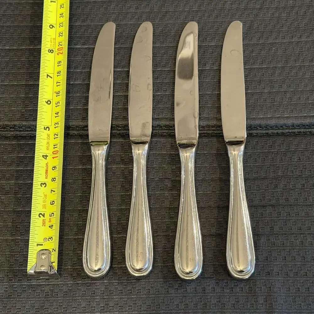Wallace Royal Thread Stainless Dinner Knives Set of 4